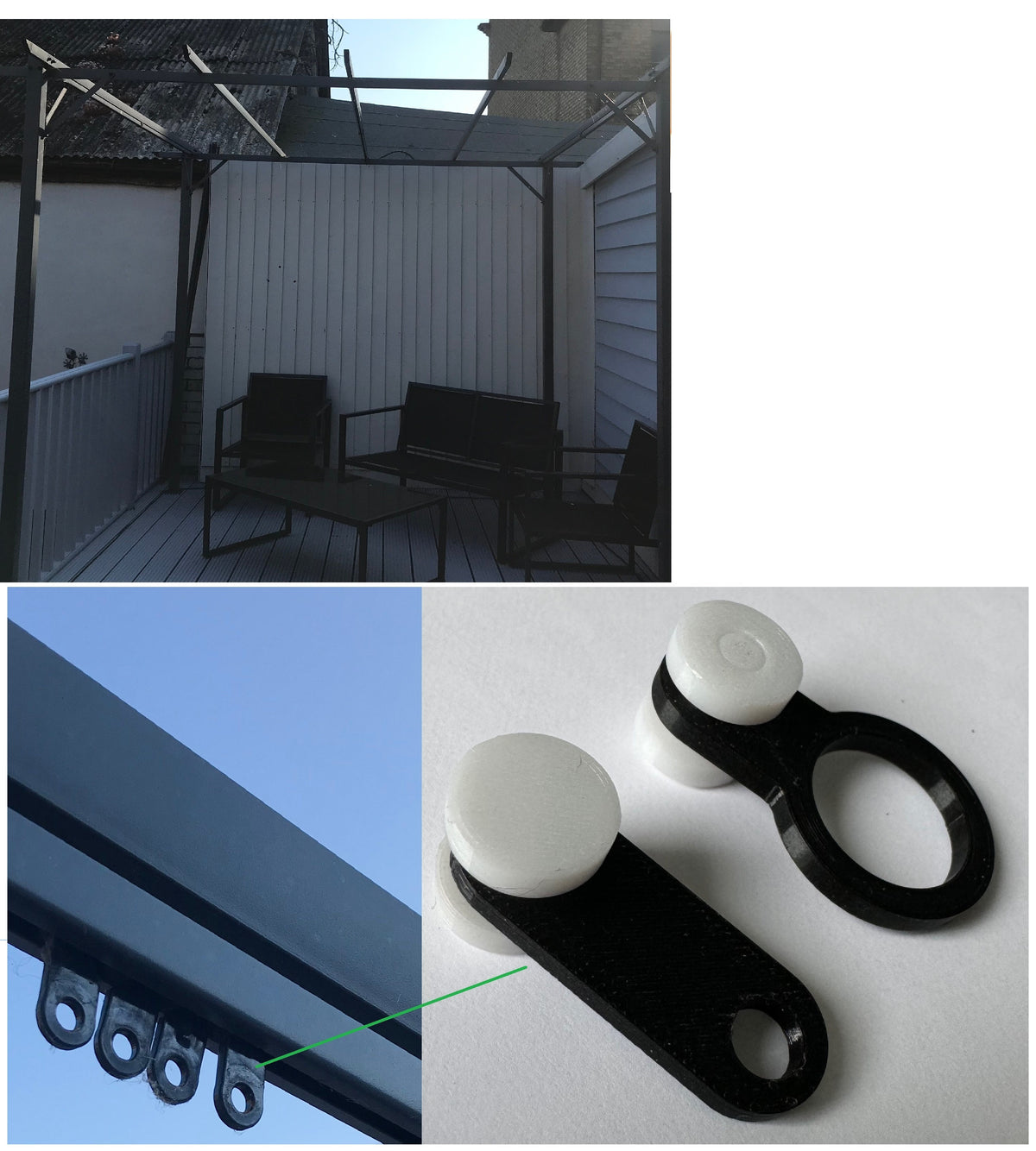 Roulette pour Pergola 3x3 Studio Dublin ou Intimio SOFIA